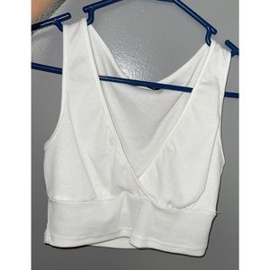 White Crop Tank